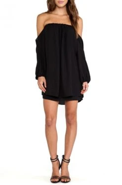 Abito A Fascia In Velo Nero -Negozio al dettaglio Alexoo 04 4 31