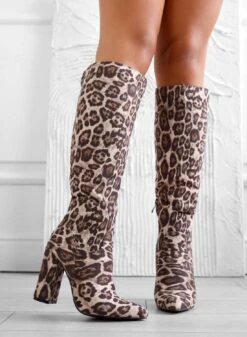 WENDY - Stivali Maculati Con Tacco Comodo -Negozio al dettaglio Alexoo 04 79093f8f 7eba 4b0e b3d6 60c9f268a68c