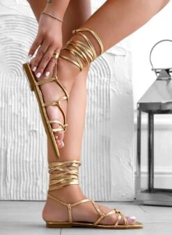 STACY - Sandali Bassi Oro Alexoo Stringati -Negozio al dettaglio Alexoo 06 4dd5b4d1 4343 4597 b8ab 1c1aefd333a1