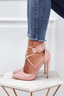 Decolletè Rosa Effetto Coccodrillo Con Tacco Alto 13 Decolletè Rosa Effetto Coccodrillo Con Tacco Alto -Negozio al dettaglio Alexoo 10 6 126