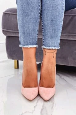 LEXIE - Decolletè Rosa Scamosciate Con Tacco Alto -Negozio al dettaglio Alexoo 10 6 129