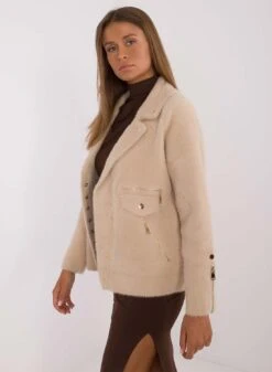 Giacca Beige Corta In Lana Con Bottoni Oro -Negozio al dettaglio Alexoo 10 a04574db f8c3 49af a8a9 abd3348dfb9d