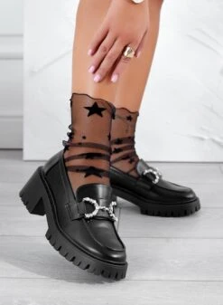 SARA - Mocassini Neri Con Applicazione Gioiello -Negozio al dettaglio Alexoo 10 c63b6d25 bc35 42e6 8f01 17fa169bf295