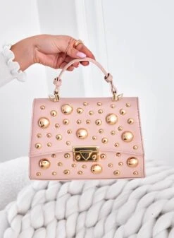 Borsa Rosa Con Borchie A Sfera Oro E Tracolla B231 6 Borsa Rosa Con Borchie A Sfera Oro E Tracolla B231 -Negozio al dettaglio Alexoo 11 709311cd c939 467c be84 1b6f9584c046