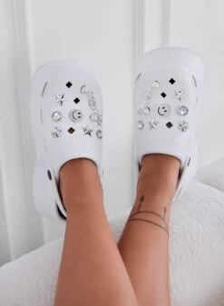 MINNA - Zoccoli Platform Gioiello In Gomma Bianchi -Negozio al dettaglio Alexoo 12 80df318d 8a05 473b 92c2 61e026c98773