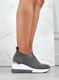 Sneakers Grigie In Tessuto Elastico -Negozio al dettaglio Alexoo 12 9fe6dfbb 485c 4438 a198 db25bd590c9d