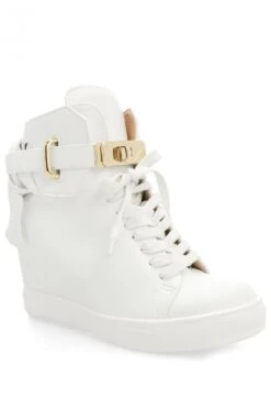 Sneakers In Ecopelle Con Zeppa Interna Big City - Bianco -Negozio al dettaglio Alexoo 13 406 799c4ec1 ff15 46fd 8c81 1417436272cd