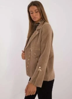 Giacca Fango Corta In Lana Con Bottoni Oro -Negozio al dettaglio Alexoo 14 c4f0bce2 3924 4d81 89ea 391b324c6ea6