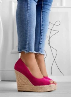 CLEO - Espadrillas Alexoo Fuxia Scamosciate Con Zeppa -Negozio al dettaglio Alexoo 15 3b33072d 01a3 418d 9282 20a3487615d2