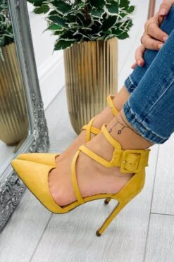 Decolletè Contacco A Spillo E Fibbia Giallo Senape -Negozio al dettaglio Alexoo 17 1 165 f8c607d2 33d8 4b99 8e04 9c32c97dde05