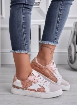 WAYS - Sneakers Basse Con Glitter Rosa E Stella -Negozio al dettaglio Alexoo 17 6ac51081 3d1b 4fc1 a3cf 68741f7938a0