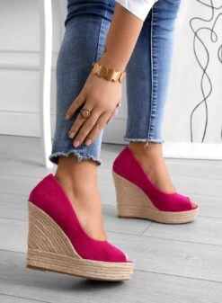 CLEO - Espadrillas Alexoo Fuxia Scamosciate Con Zeppa -Negozio al dettaglio Alexoo 17 a7680469 30aa 4ceb b74a 6d092f43fdfa