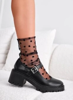 Scarpe Mary Jane Nere Con Cinturino E Fibbia -Negozio al dettaglio Alexoo 1 0478a982 7f0a 4c58 beb9 affb6d9338f5