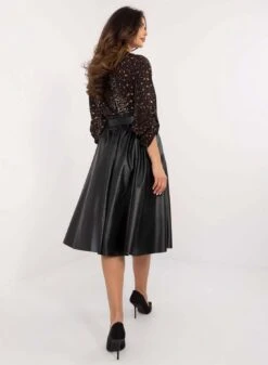 Gonna Longuette Nera In Finta Pelle Con Cintura -Negozio al dettaglio Alexoo 1 10617126 aa8b 42ae 9ad1 c79c76ca5cce