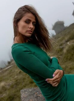 Abito Verde A Costine Aderente -Negozio al dettaglio Alexoo 1 45ac758e fb4e 4e27 8c6f 65b5cccd174c