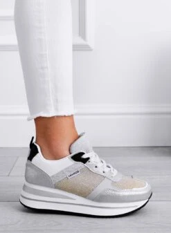 VITAL - Sneakers Argento Laminato Con Inserti Oro -Negozio al dettaglio Alexoo 1 accbfa79 8f2c 4af4 89dd c1fc526af10e