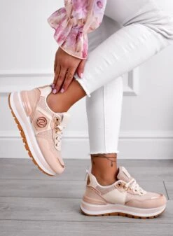 ERSILIA - Sneakers Rosa In Tessuto -Negozio al dettaglio Alexoo 21 b3b513b8 a720 4ed4 a113 1e402fd366d6