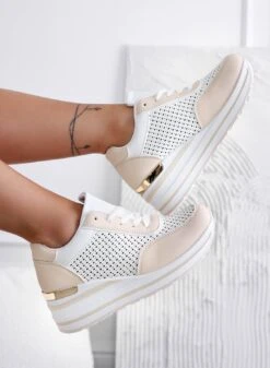 LUE - Sneakers Traforate Beige Con Suola Spessa -Negozio al dettaglio Alexoo 2 04d571c2 df9c 461a b00c 4348caa3140f