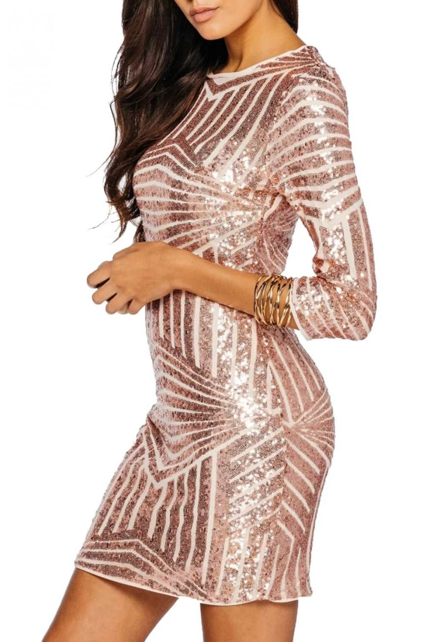 Tubino Con Paillettes - Rosa 5 Tubino Con Paillettes - Rosa - immagine 5