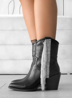 ROSE - Stivaletti Alexoo Neri Camperos Con Frange Gioiello -Negozio al dettaglio Alexoo 2 2c98bbae d601 4c1c 9ed5 19785a98fbcd