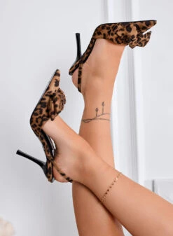 FRANCESCA - Décolleté Slingback Leopardate Con Fiocco E Tacco A Spillo -Negozio al dettaglio Alexoo 2 50e9c502 2fa0 4d02 a07c 0e5c85d897d8