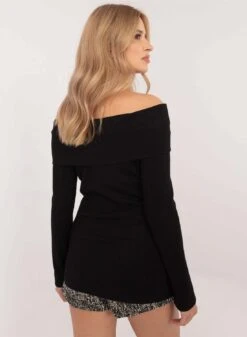 Maglia Nera Con Scollo A Barca -Negozio al dettaglio Alexoo 2 5bbf889c fbe9 4b6b 97cd 007546194674