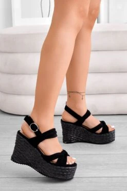 BURGOS - Sandali Espadrilles Neri Fasciati -Negozio al dettaglio Alexoo 2 622c31c6 ddb2 446d 8010 87632727c8e3