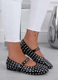 WILSON - Ballerine Nere Gioiello Con Strass -Negozio al dettaglio Alexoo 2 87120286 3fcb 4945 81c1 898bacd2396d