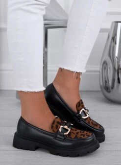 EASY - Mocassini Neri Con Inserti Maculato -Negozio al dettaglio Alexoo 2 cc9ccdf3 651f 422d 8e73 3533d9f7cef2