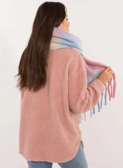 Sciarpa Oversize Con Tonalità Rosa Azzurro -Negozio al dettaglio Alexoo 2 cfa48e5a 0fe7 4d10 b69c efaf72be95de