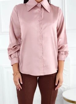 Camicia Rosa In Raso -Negozio al dettaglio Alexoo 2 eb0a9ffa a2e3 4163 8771 2e5bd8e1d333