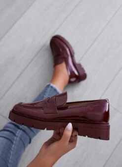Mocassini Bordeaux In Vernice -Negozio al dettaglio Alexoo 3 08295152 68ee 4f81 97eb 78f4384f8566