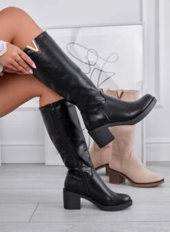 ALICE - Stivali Neri In Finta Pelle Con Tacco Largo Comodo 11 ALICE - Stivali Neri In Finta Pelle Con Tacco Largo Comodo -Negozio al dettaglio Alexoo 3 1abbdb2e c839 45b9 80f3 f081911fe14b