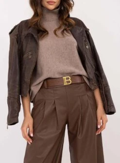 Pantalone Marrone In Finta Pelle A Zampa -Negozio al dettaglio Alexoo 3 27d7cc5c a221 4d12 b165 9f2ea8dc2c9c