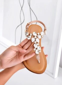 DIVINA - Sandali Infradito Gioiello Alexoo Beige -Negozio al dettaglio Alexoo 3 32f1254c 1018 418c 9d4c dcb4d0c6621e