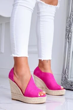 JOLIE - Sandali Espadrilles Alexoo Fuxia Con Zeppa In Corda -Negozio al dettaglio Alexoo 3 3dc7383b 2163 43ee a855 0ad1e870608f