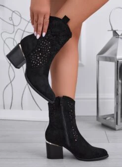 GRACE - Stivaletti Neri Scamosciati Traforati -Negozio al dettaglio Alexoo 3 5fa75c77 d132 4aca bb5d 62c57023a846