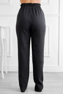 Pantalone Nero Con Molla E Laccio In Vita -Negozio al dettaglio Alexoo 3 62059993 7f01 4f0f 90fa ae5600ad694a