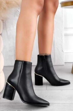 MORGANA - Stivaletti Tronchetti Neri Con Tacco Comodo -Negozio al dettaglio Alexoo 3 9545410b 1d38 477a a01a cf88583c3cb2