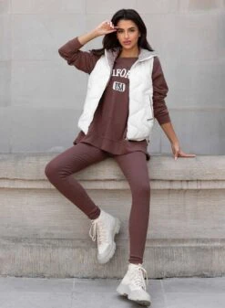 Tuta Fango Due Pezzi Con Leggings E Maxi Maglia California -Negozio al dettaglio Alexoo 3 b5d8a5b4 56ff 4e3a 9dc0 e4454fcf4b08