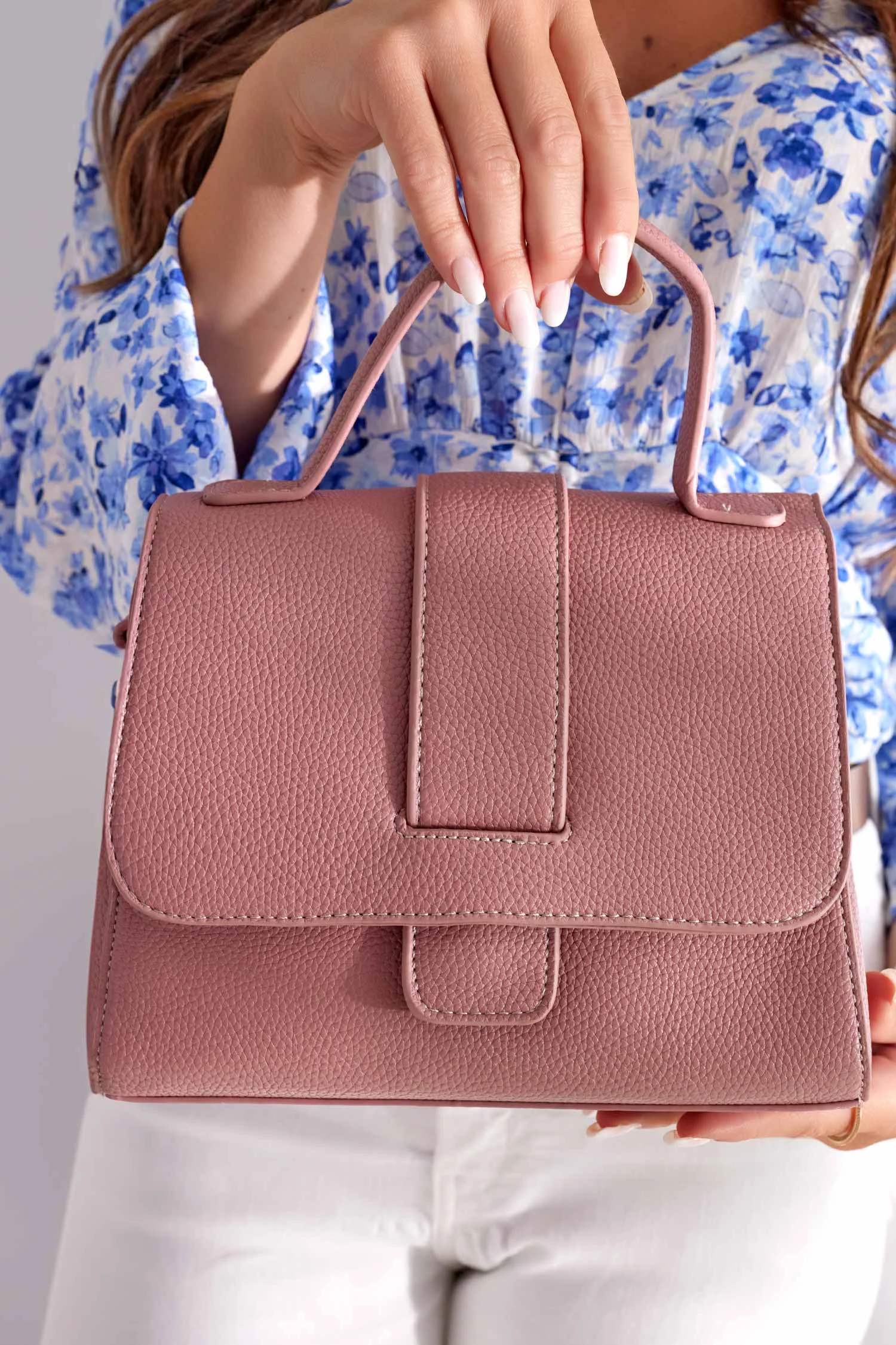 Borsa Rosa Con Tracolla B230 3 Borsa Rosa Con Tracolla B230 - immagine 3