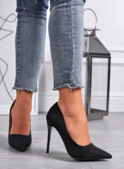 ANASTASIA - Décolleté Nere In Camoscio Con Tacco In Vernice -Negozio al dettaglio Alexoo 3 c8e130d6 e9d1 4c14 84d8 014908e1ea66