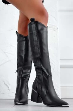 Stivali Camperos Neri Con Tacco In Finto Legno -Negozio al dettaglio Alexoo 3 cf18c699 8389 43aa a01f 27cb4cdd4508