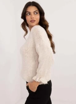 Maglioncino Panna Con Maniche Arricciate -Negozio al dettaglio Alexoo 3 e8da1ca2 1659 4f2a b3ca 54945ab5c77c