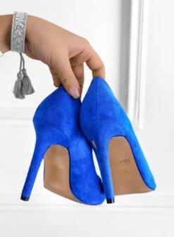 BERTA - Decolletè Alexoo Blu Elettrico Scamosciate Con Tacco Alto -Negozio al dettaglio Alexoo 40 eafabd5c e116 4fb8 8bd7 7d6a6eda7d5b