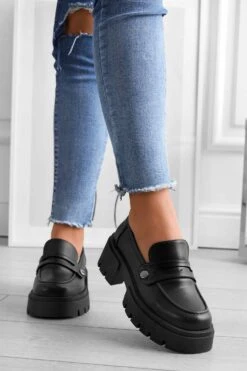 Mocassini Platform Neri Alexoo Con Accessori Intercambiabili -Negozio al dettaglio Alexoo 4 04599d92 7c8f 49fd a03c e5f8d852a7a1