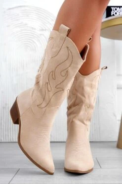 DELICE - Stivaletti Camperos Beige Con Strass -Negozio al dettaglio Alexoo 4 28f9e48a 50b2 4aea a28a 10b66b1b11c5