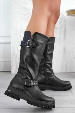 DESTINY - Stivali Neri Biker Con Borchie E Fibbie -Negozio al dettaglio Alexoo 4 2c8926c8 3a37 4877 83e2 58f242f0499f