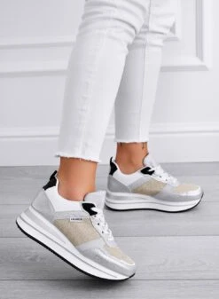 VITAL - Sneakers Argento Laminato Con Inserti Oro -Negozio al dettaglio Alexoo 4 90f0b561 78d3 4de5 9cf9 c45c55849c76