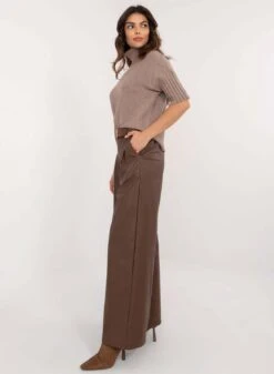 Pantalone Marrone In Finta Pelle A Zampa -Negozio al dettaglio Alexoo 4 9460ee49 8570 4c24 ac6a fec608c0a616